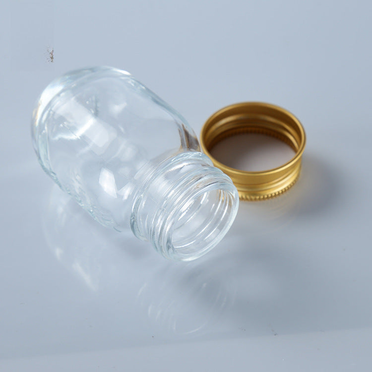 Wholesale 10pcs spot supply Crystal White Material 30mL graduated glass bottle medicine paste special bottle