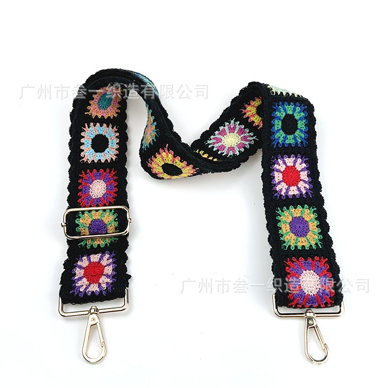 Wholesale 5cm Ethnic Retro Woven Adjustable Shoulder Strap