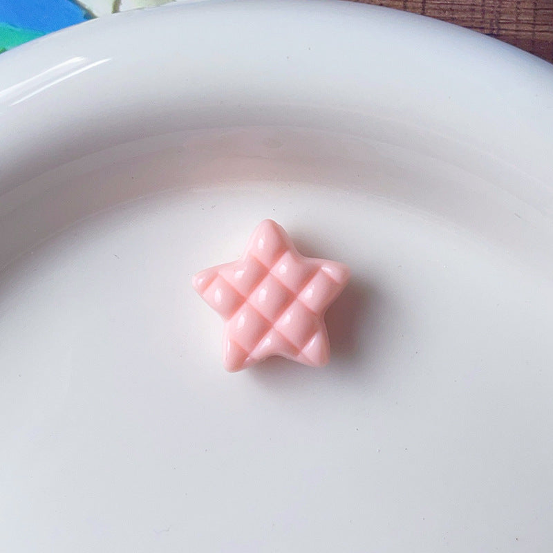 Wholesale 10pcs Five-pointed Star Color Stars Acrylic Beads