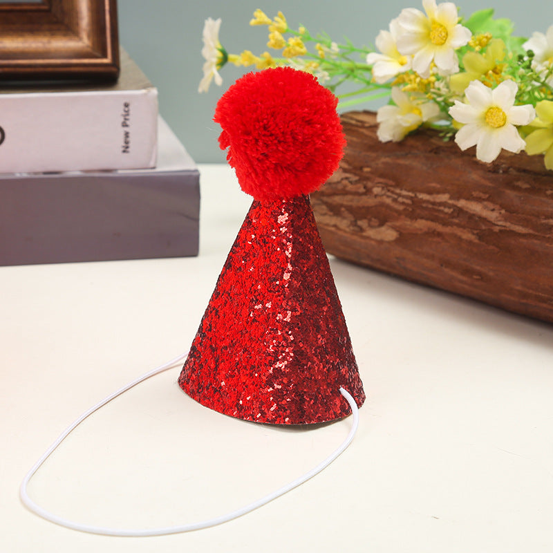 Wholesale children' s pet birthday bow tie birthday hat suit dog cat bow party