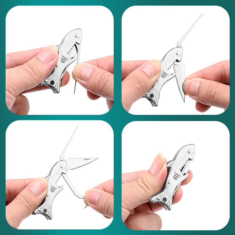 Wholesale Stainless Steel Toothpick Knife for Picking Teeth Portable Multifunctional Keychain