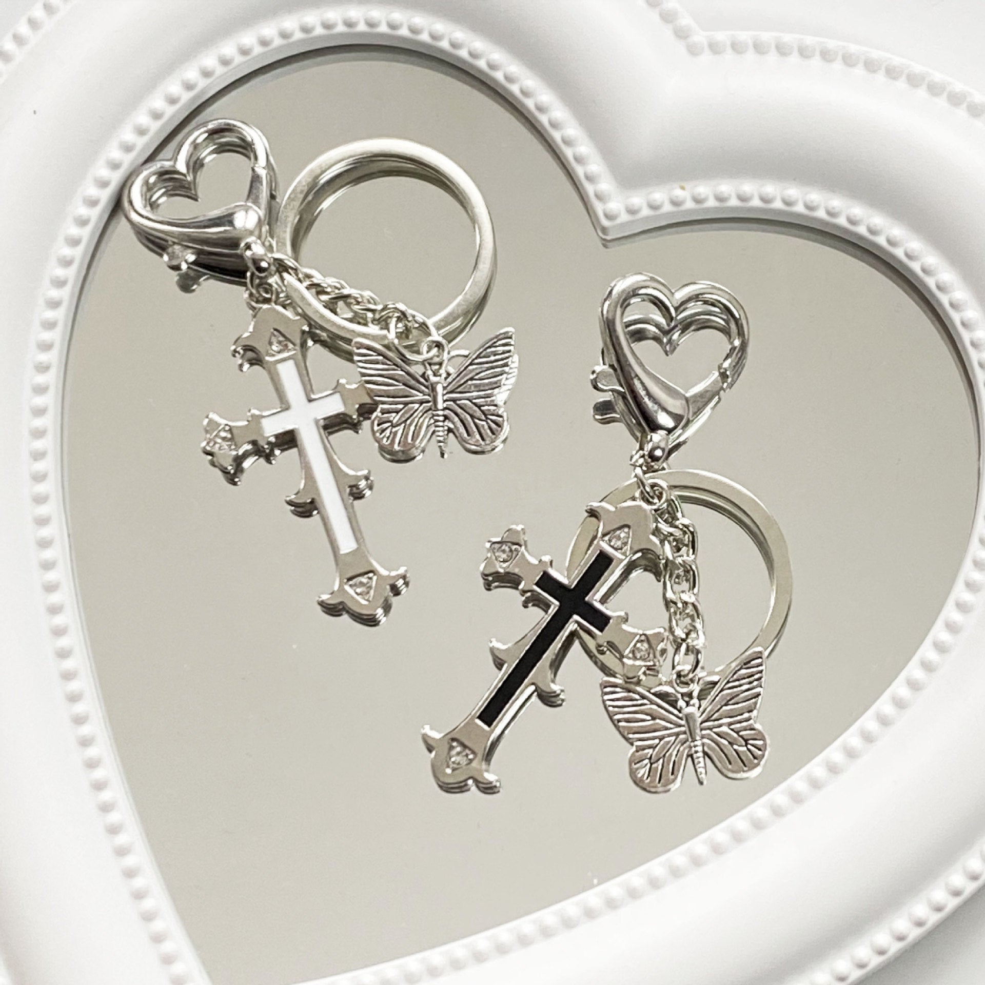 Wholesale Cross Butterflies Keychains