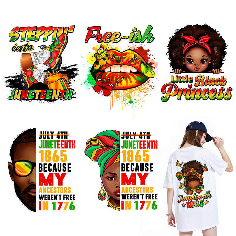 Wholesale 10pcs Black June Festival UV DTF Ready to Press Transfers Wraps