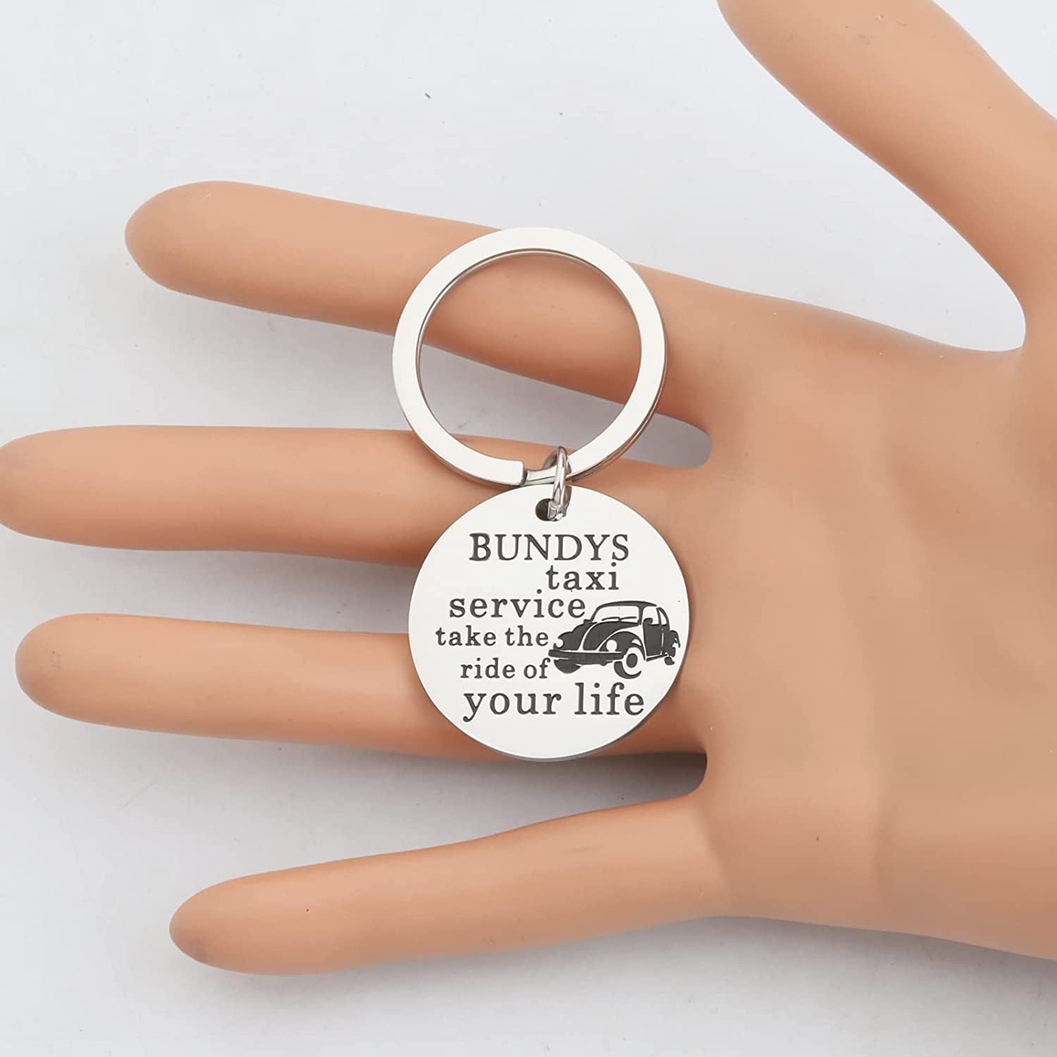 Wholesale Taxi Stainless Steel Keychain