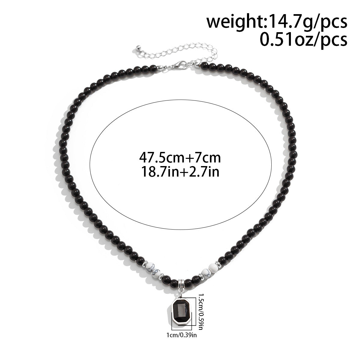 Wholesale Men's Stainless Steel Tiger Stone Round Bead Necklace