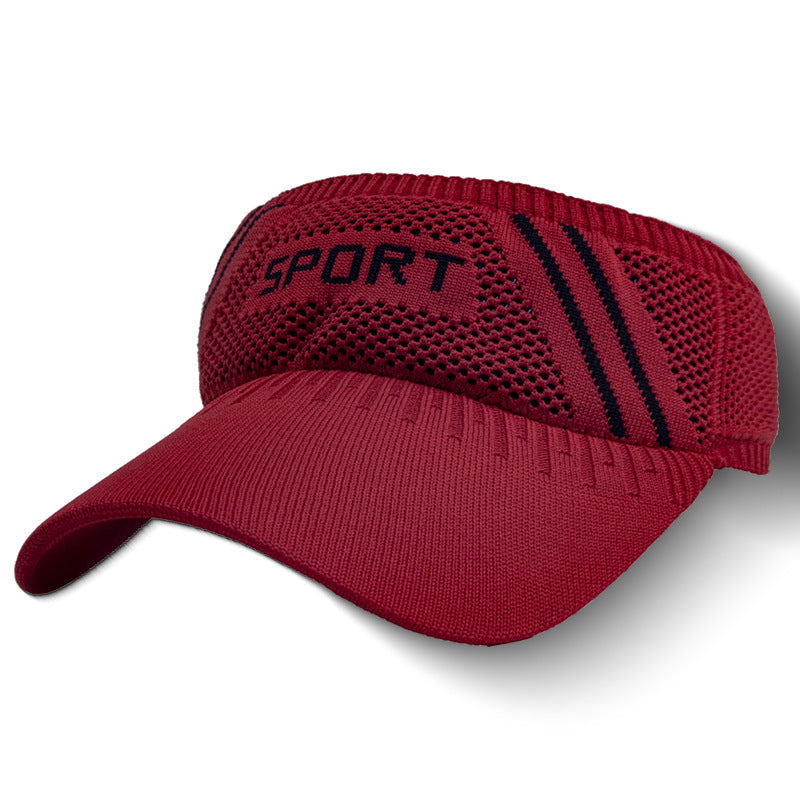 Wholesale Outdoor Sports Visor Sun Hat SPORT Polyester Hat