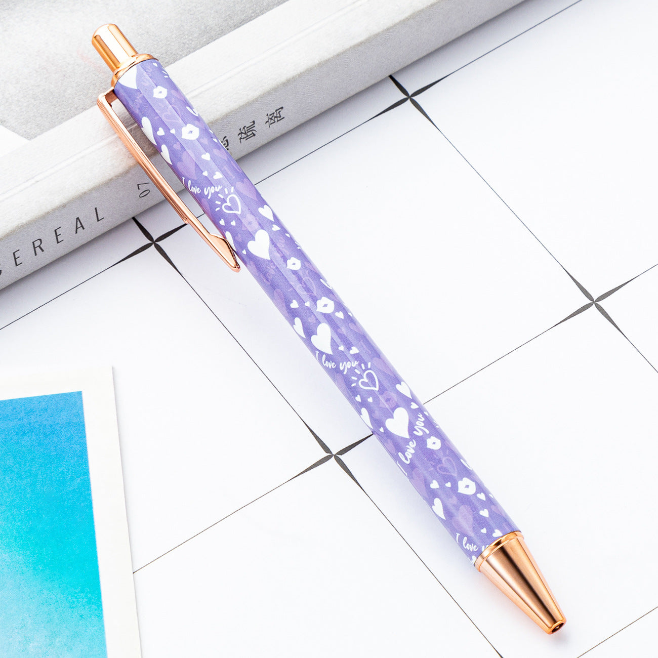 Wholesale of Valentine's Day Metal Action Pens