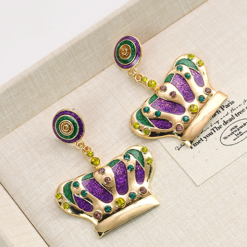 Wholesale Carnival Color Niche Design Sense Earrings for Women