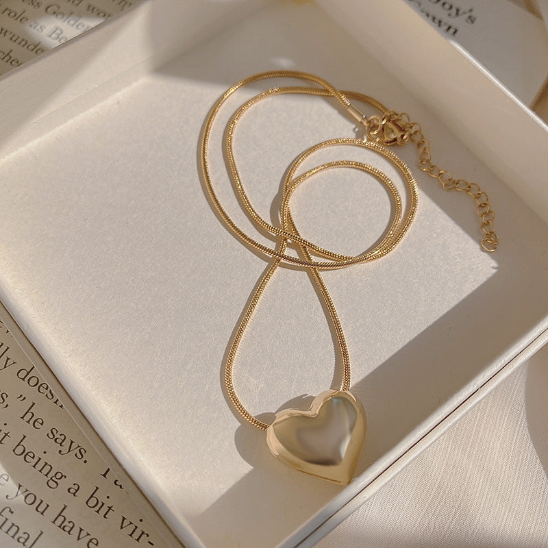 Wholesale Simple Heart Copper Necklace