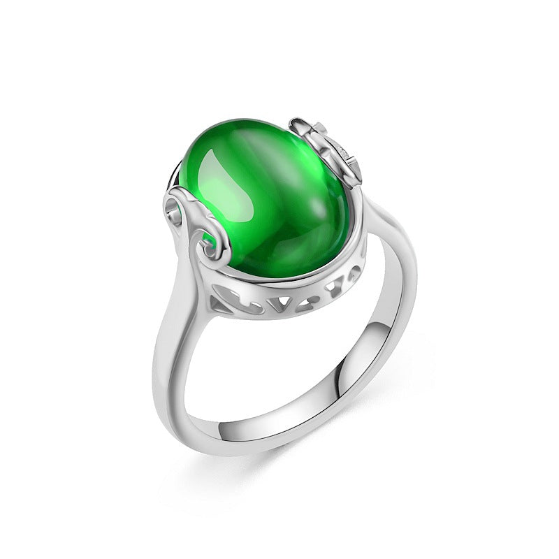 Wholesale Titanium Steel Ruby Ring