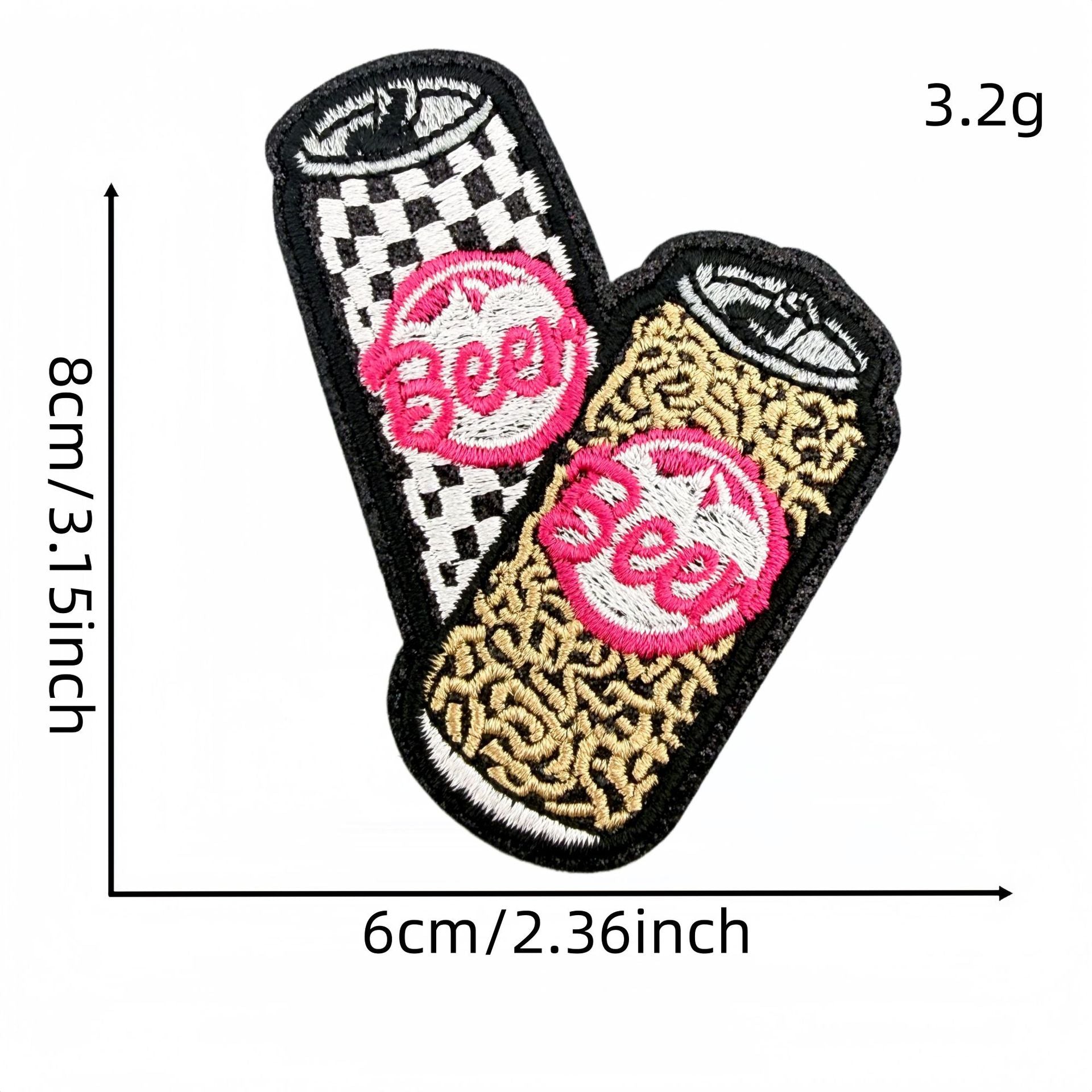 Wholesale Chic Embroidered Patch Set Of 18 Polyester Thread Cowboy Skull Bow Checkerboard DIY Craft Supply For Clothing Decoration