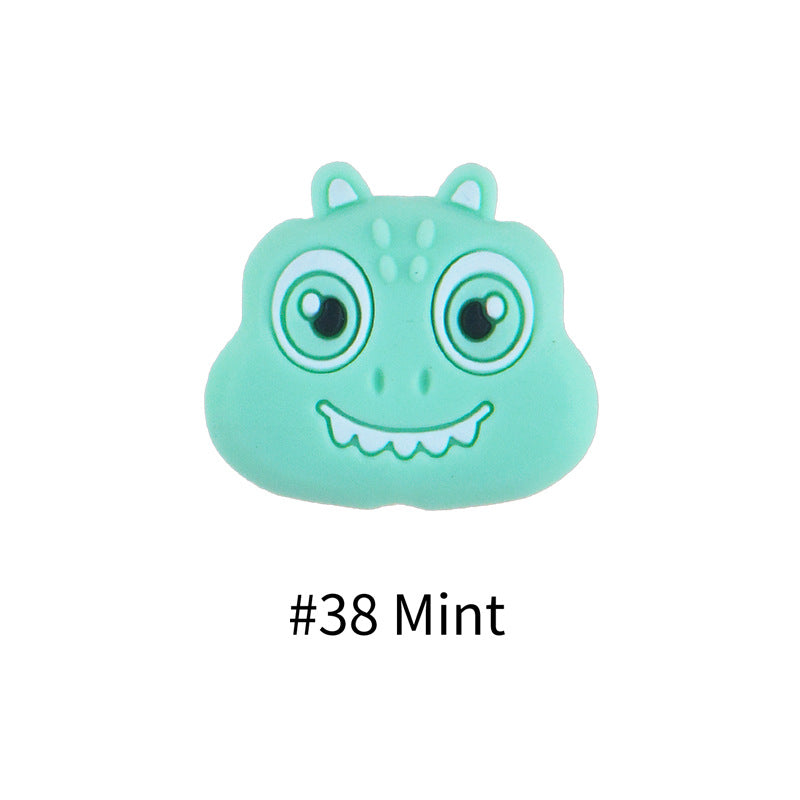 Wholesale 20PCS Dinosaur Baby Teether Silicone Beads