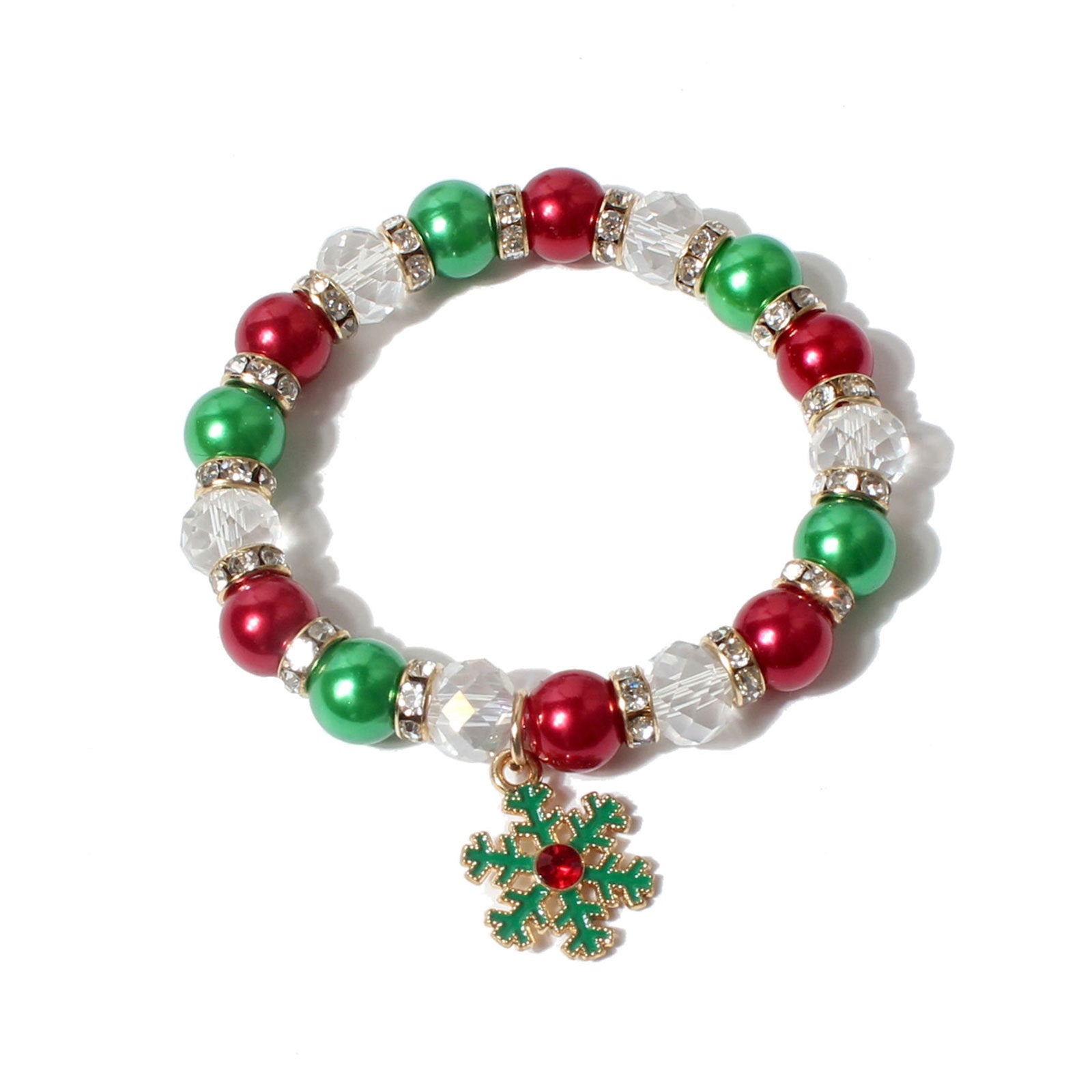 Wholesale Christmas Colorful Beads Beaded Bracelet Jewelry Bracelet