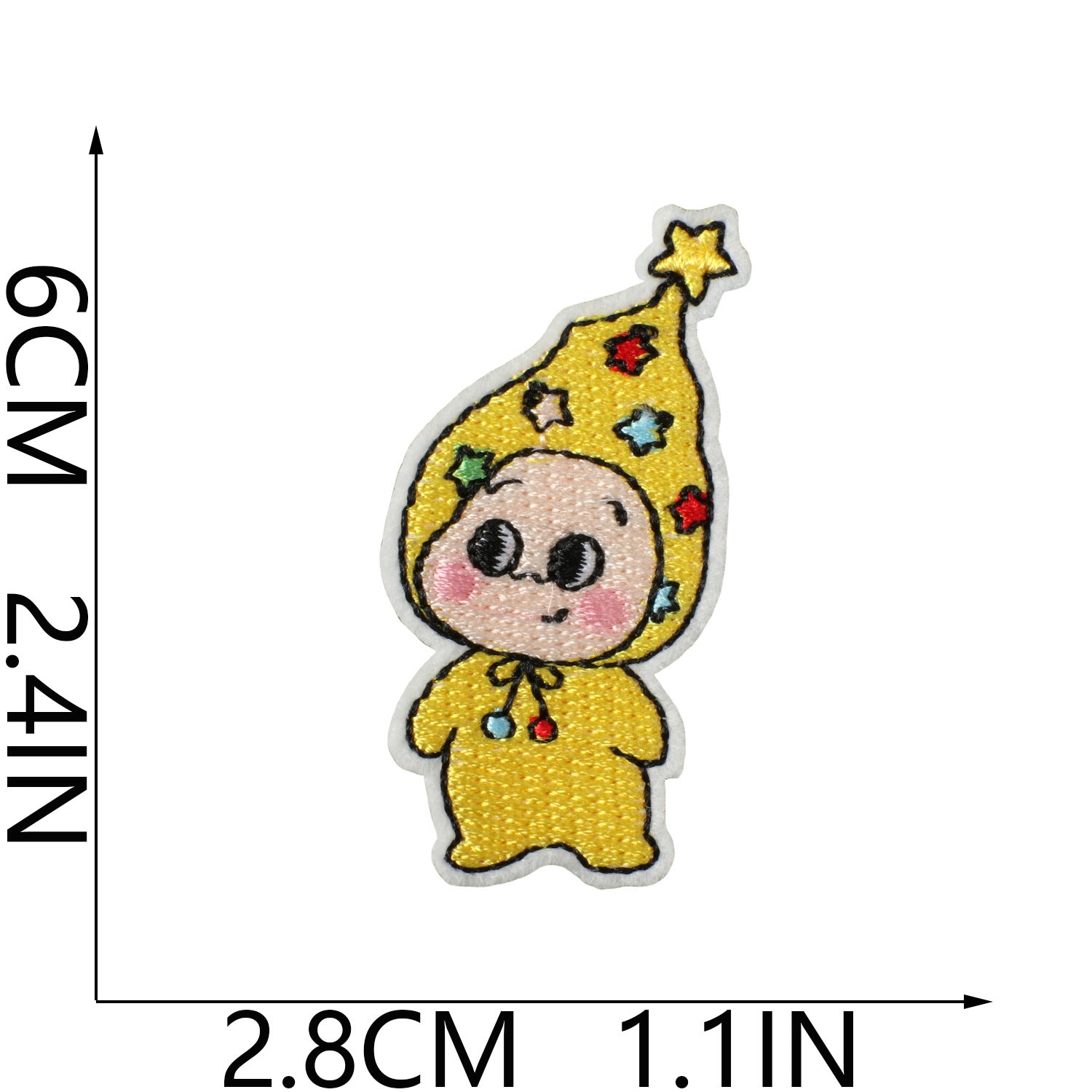 Wholesale Polyester Thread Embroidered Patch Cute Star People Bear Design Iron On DIY Decorative Accent For Clothing Bags Gift And Resale OLY Exclusive