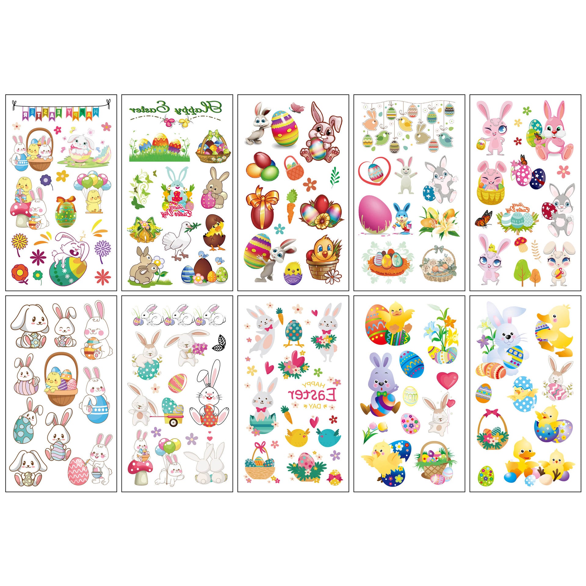 Wholesale 10pcs/sheet Children's cartoon little monster cute tattoo sticker