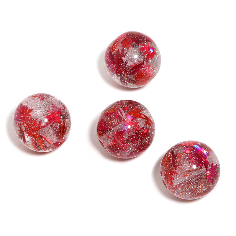 Wholesale 200pcs A variety of colorful sequins resin fine flash through hole beads