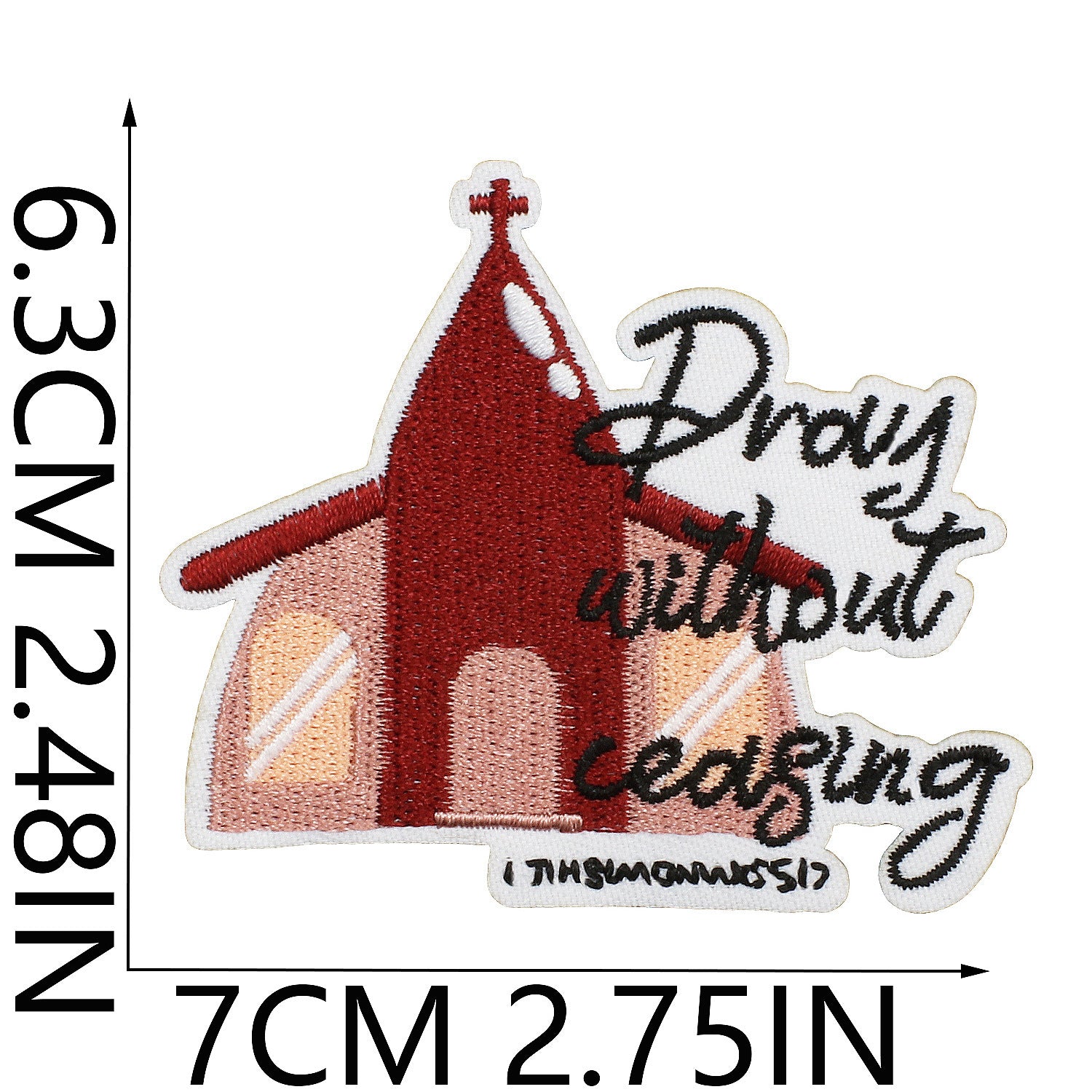 Wholesale Faith Letter Series Embroidered Fabric Patch with Cross  DIY Patches