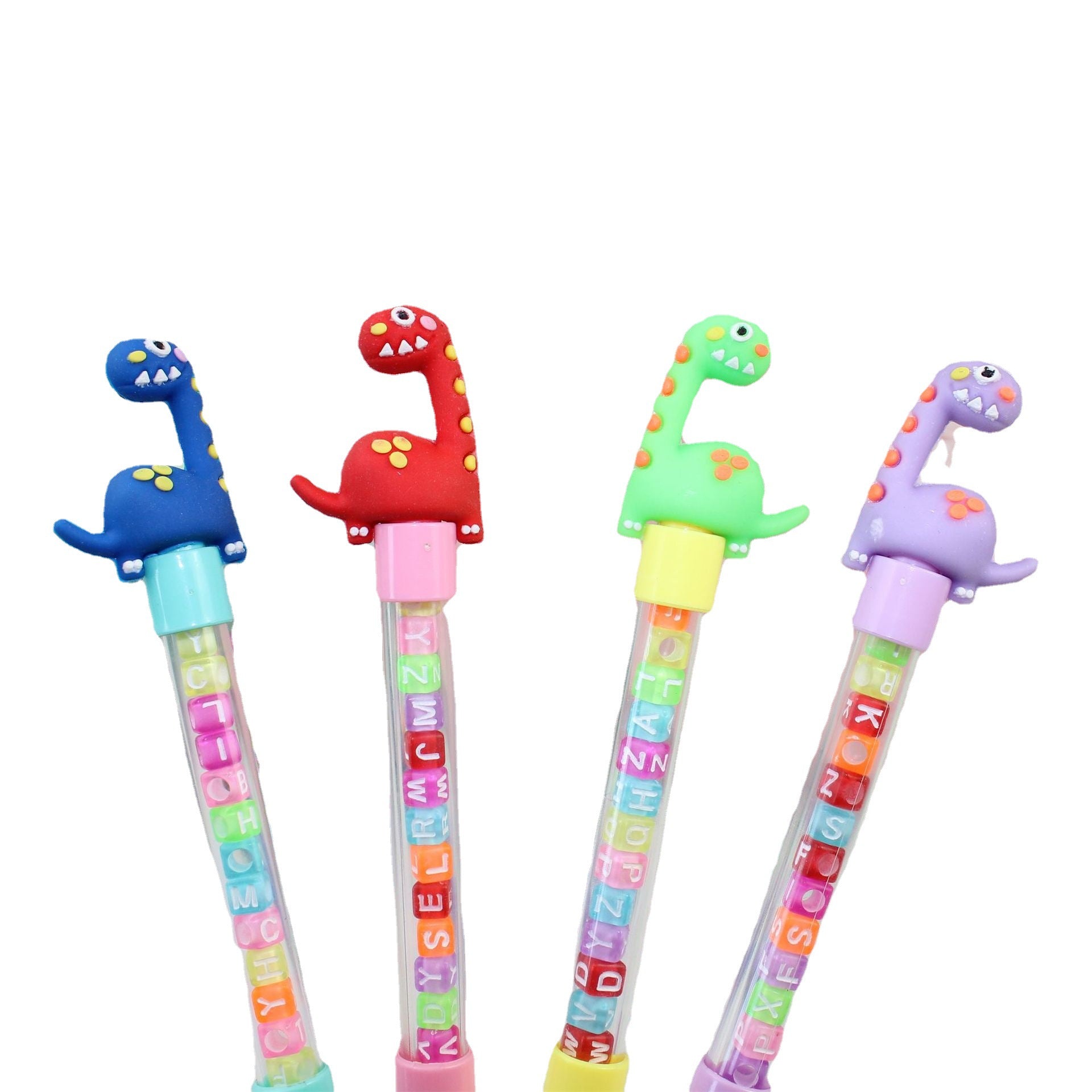 Wholesale 12pcs  Cute Colorful Brachiosaurus DIY Plastic Gel Pen