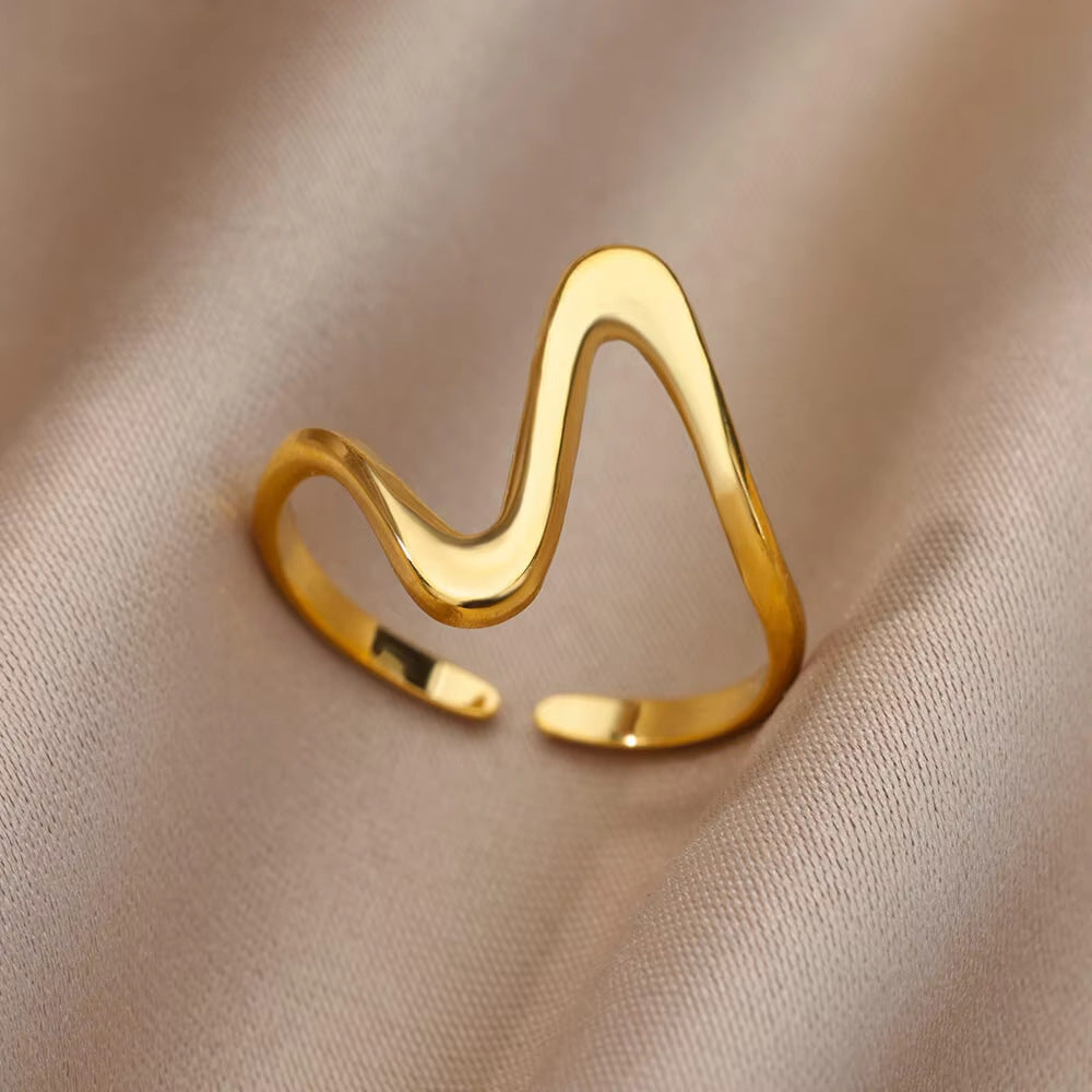 Wholesale Stainless Steel Ring Niche Design Luxury Ring