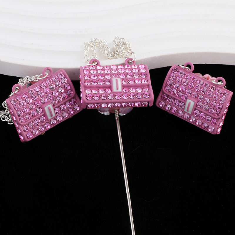 Wholesale Heavy Industry Chain Bag with Fully Drilled Straight Hole Beads