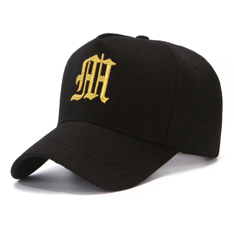 Wholesale Black large head circumference men's high top baseball cap