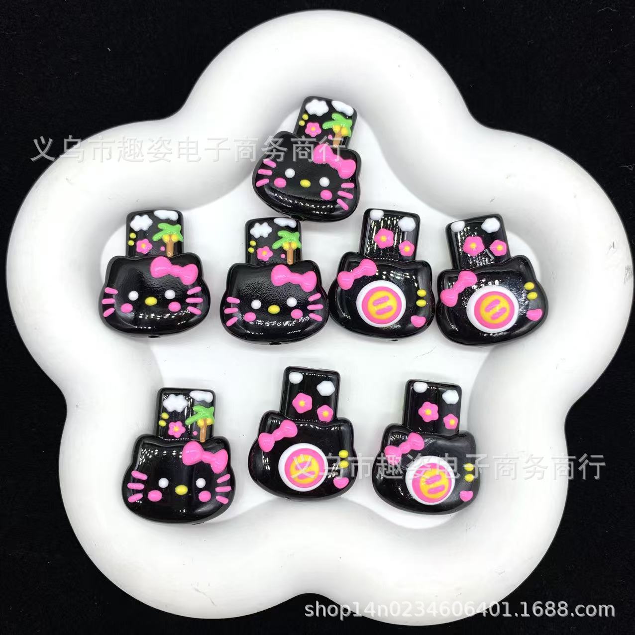 Wholesale 10pcs Color Polaroid cartoon Acrylic Beads