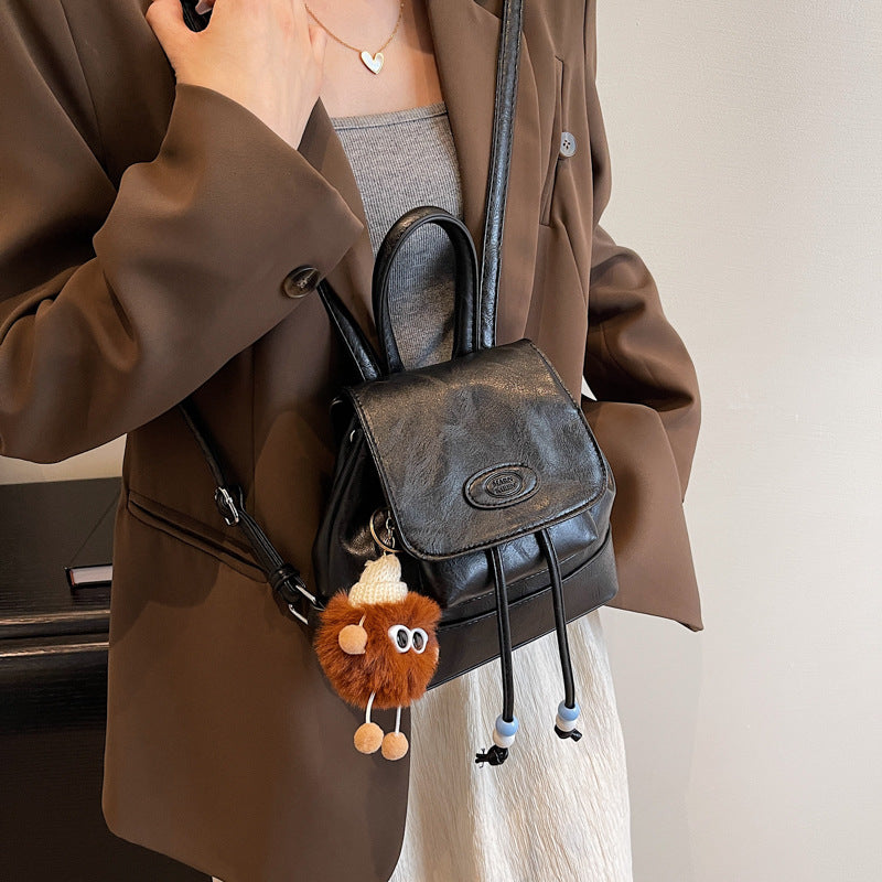 Wholesale 2023 Versatile Denim Stitching PU Backpack