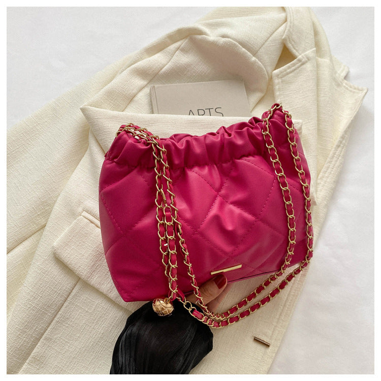 Wholesale New Fashion Casual Diamond Chain Shoulder Bag