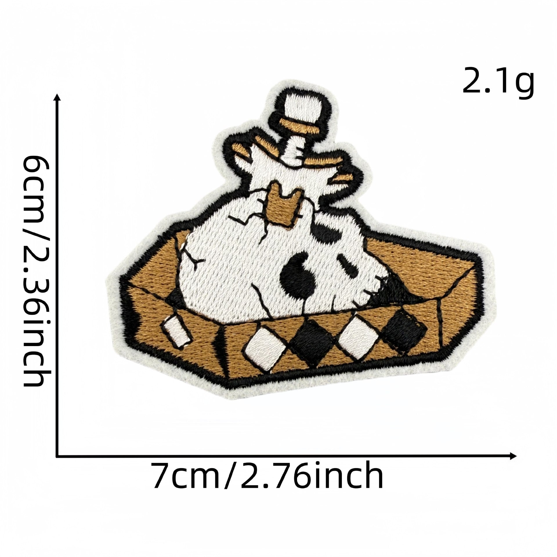 Wholesale Punk style badge brown series skull cartoon ghost