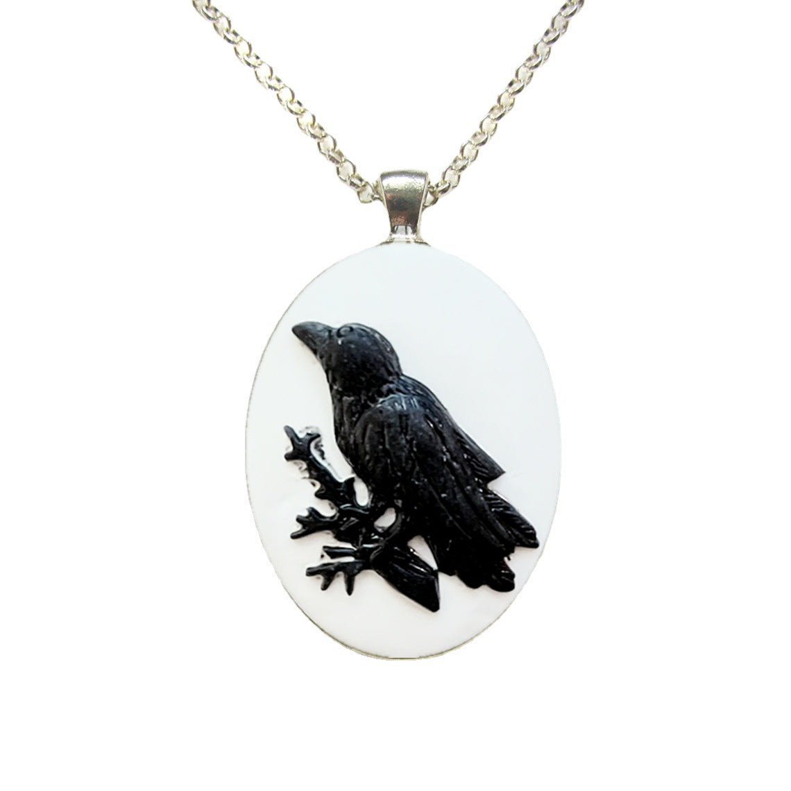 Wholesale Gothic Style Raven Pendant Alloy Necklaces