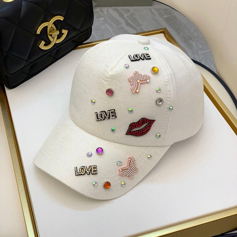 Wholesale Rhinestone Versatile Sun Visor Baseball Cap