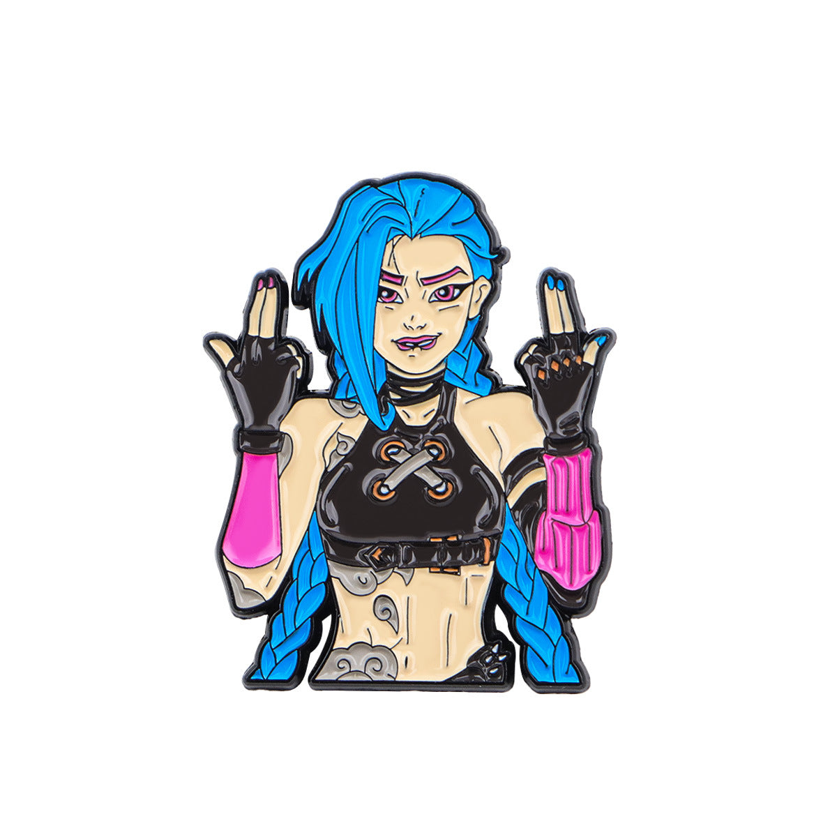 Wholesale 8pcs/pack Creative English Letter Brooch Cartoon Metal Badge