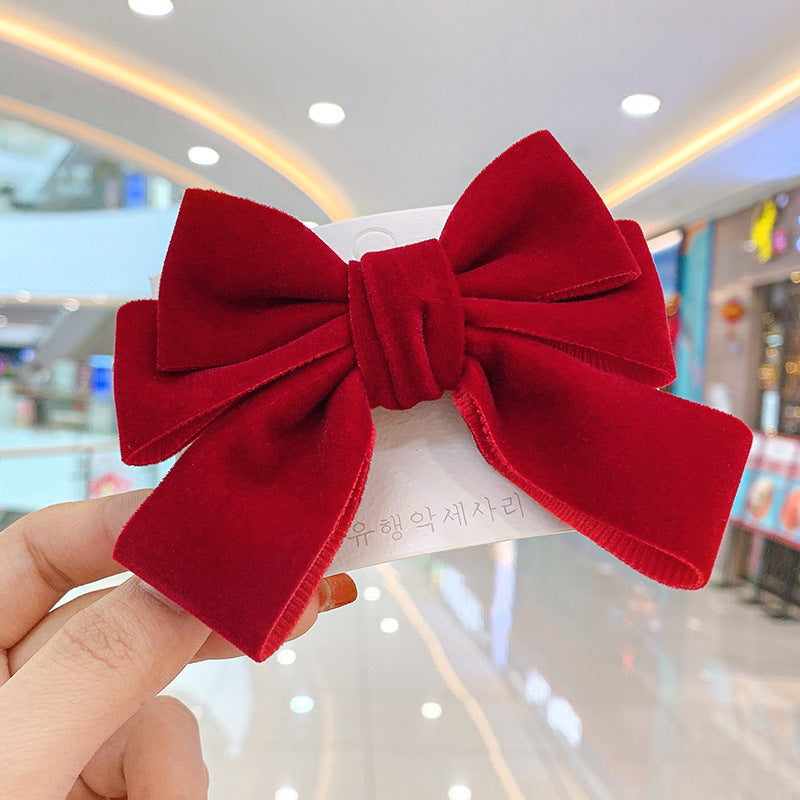 Wholesale Velvet Big Bow Hair Clip