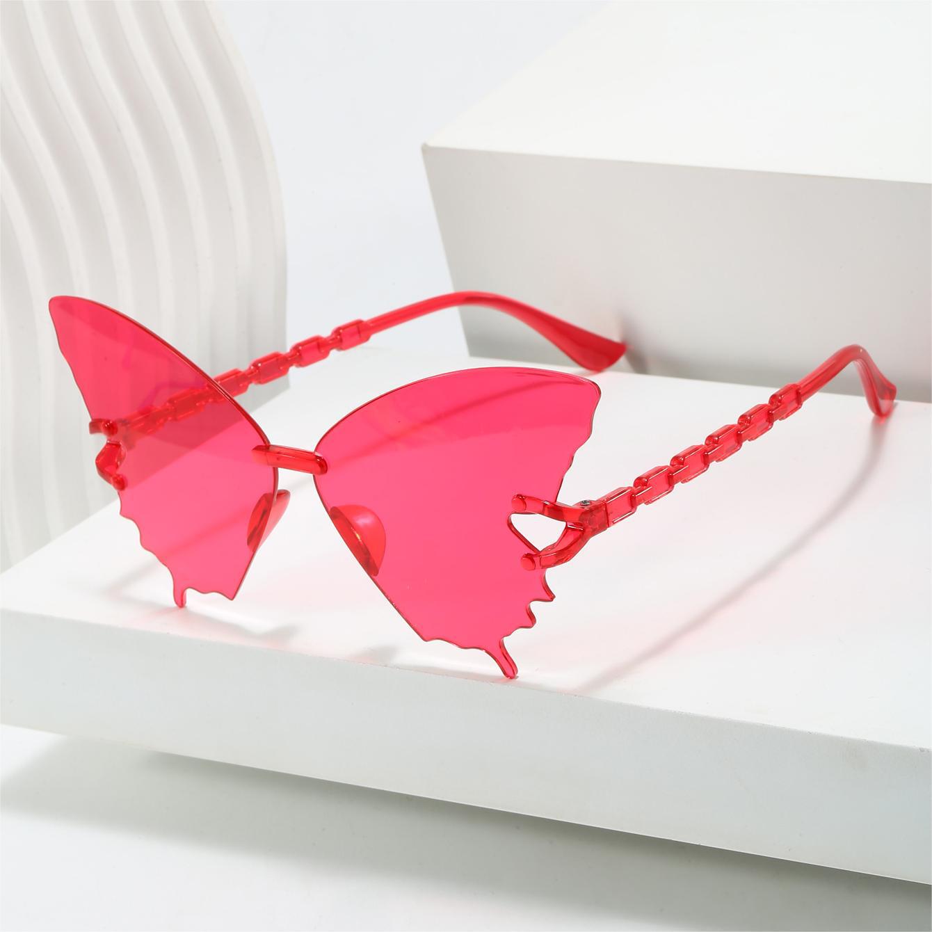 Wholesale Butterfly glasses integrated lens sunglasses