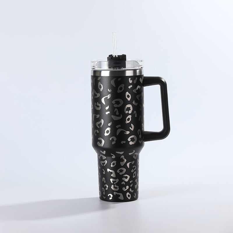 Wholesale Tumbler Leopard Print 40oz Stainless Steel Ice Bullies Cup