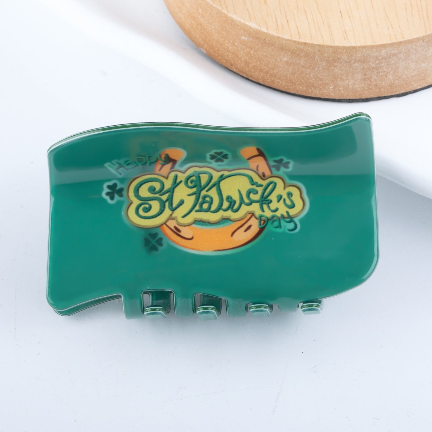 Wholesale St. Patrick's Day Green Fresh Forest Series Hair Clips