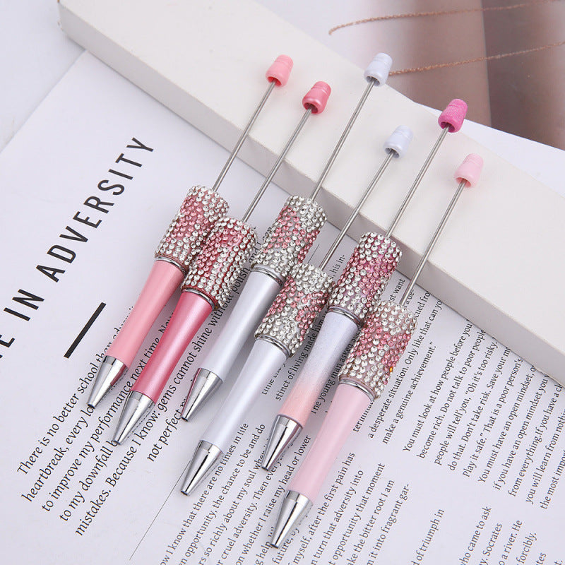 Wholesale Pink Butterfly Diamond Bead beadable pens