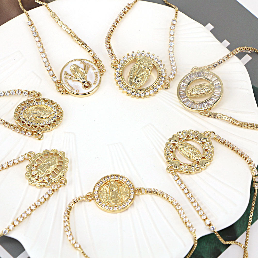 Wholesale Copper Micropaved Zirconia Bracelet