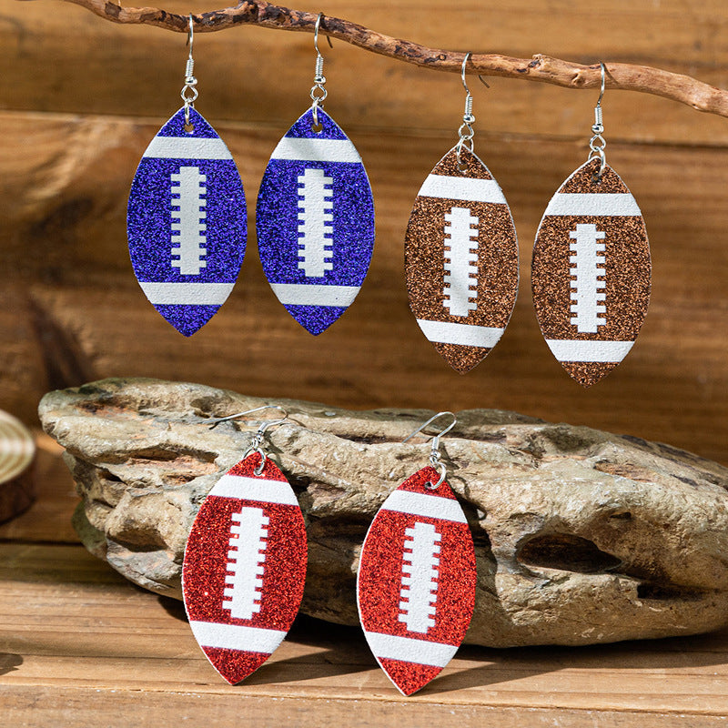 Wholesale iridescent sequined bow earrings