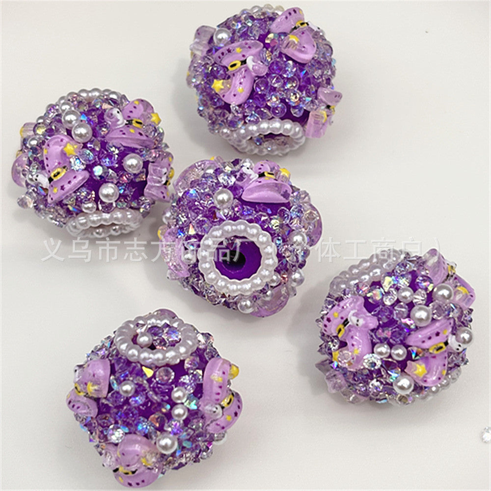 Wholesale 30pcs/pack flower ball DIY beaded