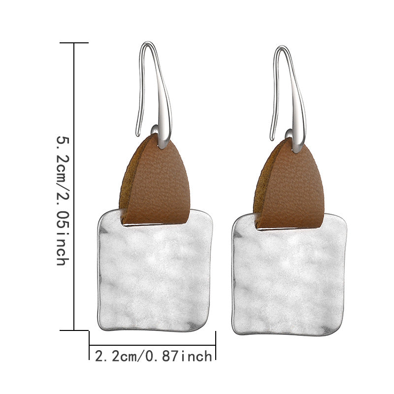 Wholesale Creative Vintage Round Geometric Irregular Earrings