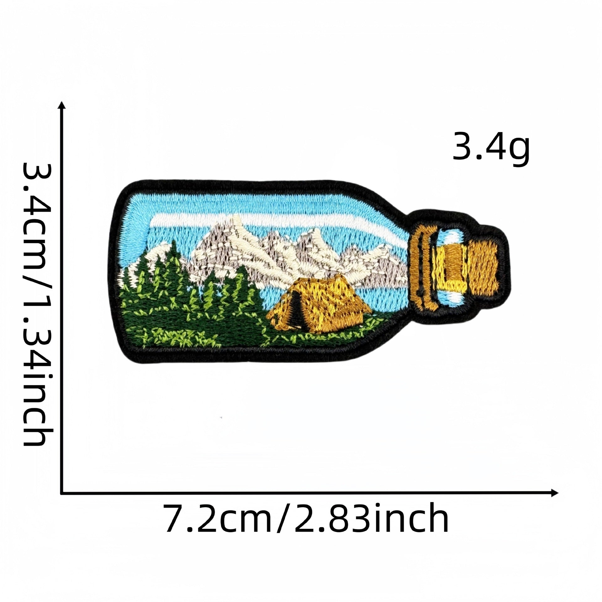 Wholesale  Cartoon Outdoor Scenery Embroidery Cloth DIY Patches Stickers