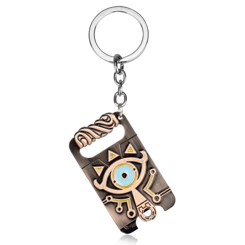 Wholesale Game Accessories Owl Shield Keychains