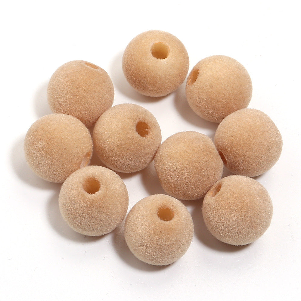 Wholesale 10pcs Acrylic  Series Peach Heart Large Hole Beads