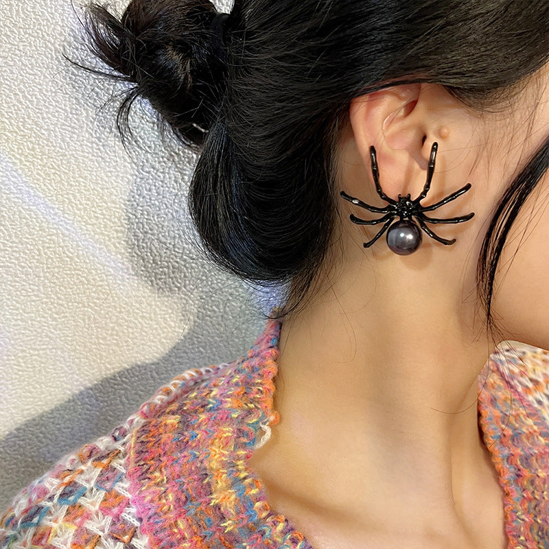 Wholesale Gothic Punk  Earrings Dark Bat Skeleton Pumpkin  Design Electroplated Alloy Stylish Party Gift