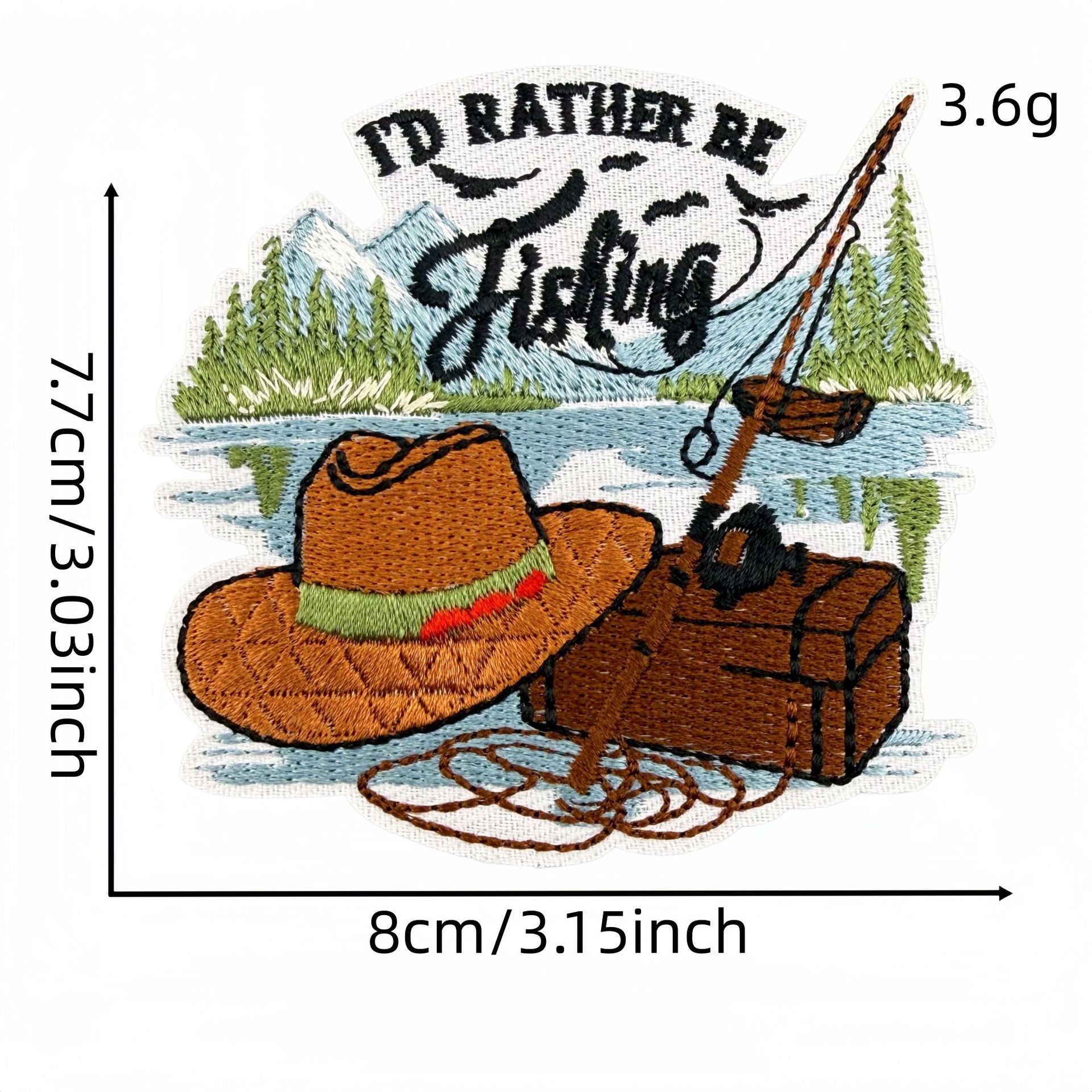 Wholesale 20 Pack Fishing Themed Embroidered Patches Cartoon Iron On Stickers For Clothing Decoration DIY Craft