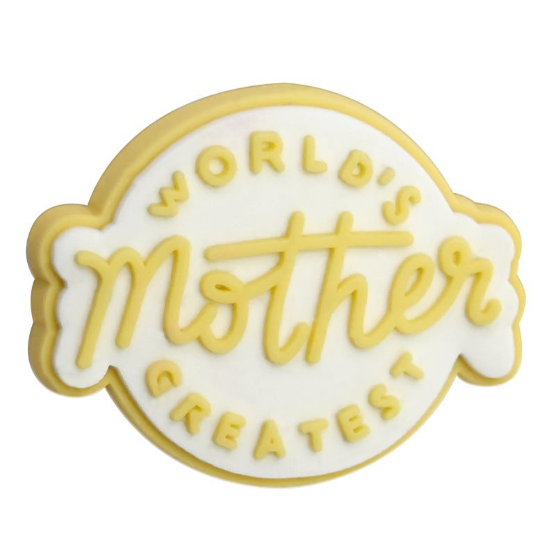 Wholesale Random 100pcs Mother's Day themed DIY pen accessories soft rubber beads