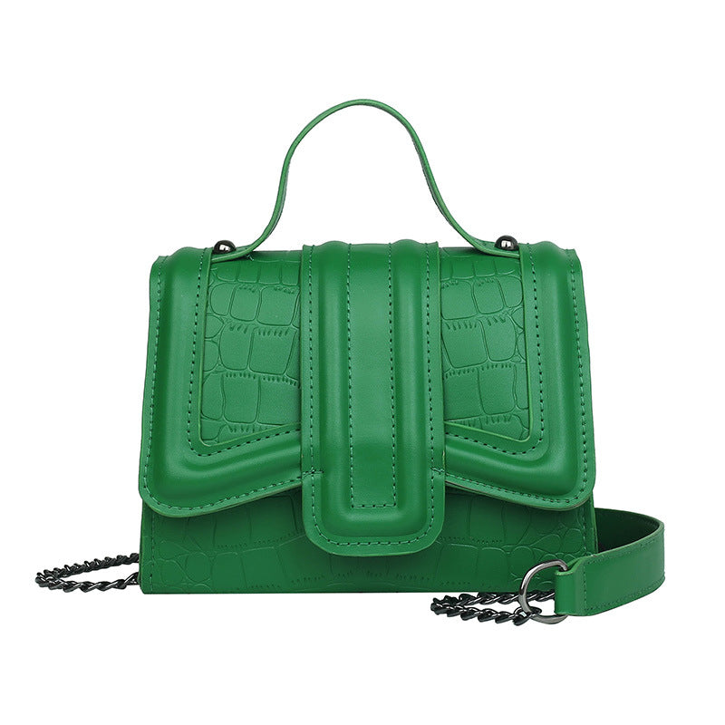 Wholesale Fashion Casual Chain Solid Color Hand-held Shoulder Crossbody Small Square Bag
