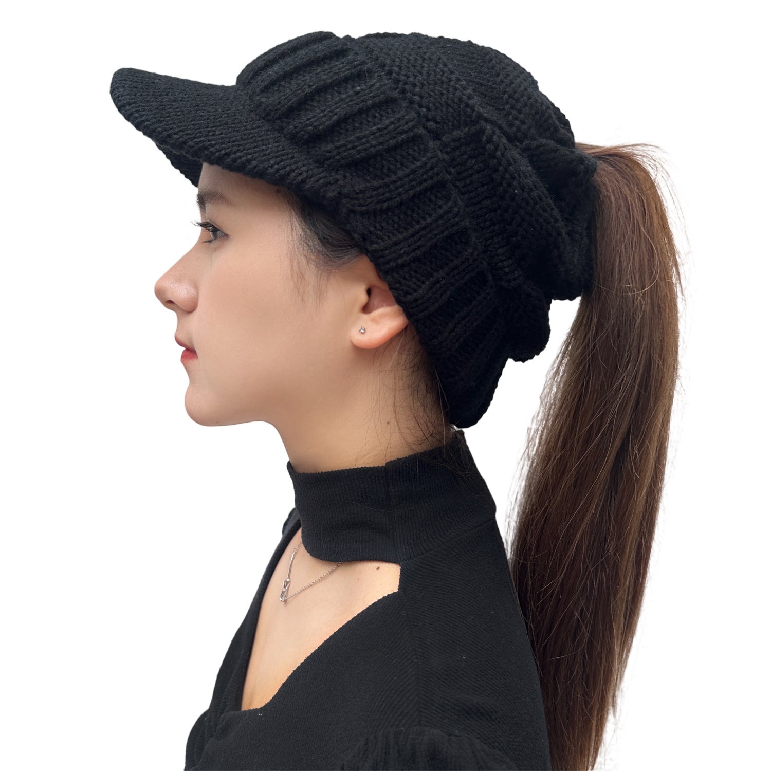 Wholesale Woolen Hat Outdoor Ski Knitted Woolen Baseball Hat