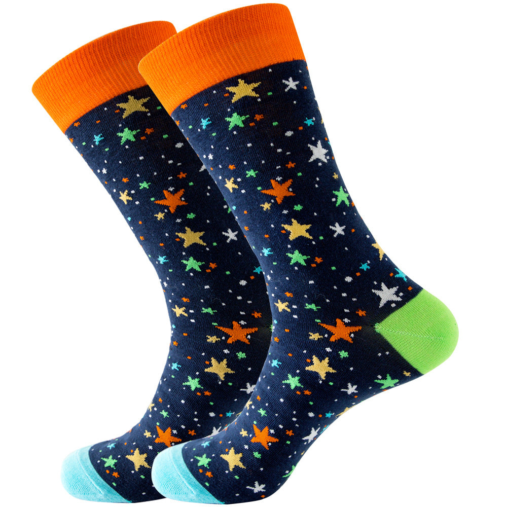 Wholesale 20pcs Celebrity Men's Socks Stars Women's Socks Animals Mid-tube Socks Mexican Tide Valentine's Day Socks